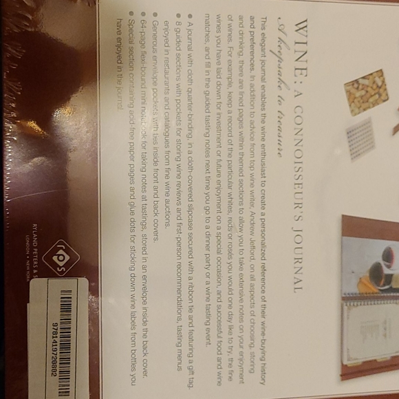 Wine Connoisseur Keepsake Journal - Picture 7 of 7